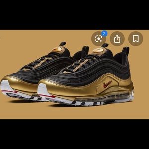 Nike 97’s gold and black for women 7.5